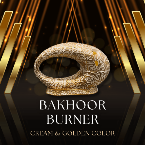 Bakhoor Burner Cream & Golden